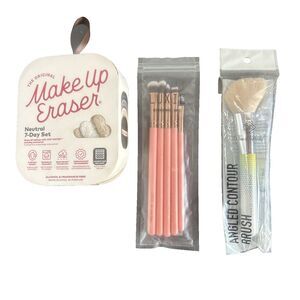 Make Up Brush Sets Luxie, Pearl World & Make Up 7 Day Smart Erase Pads Bundle